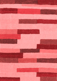 Abstract Red Contemporary Rug, con1576red