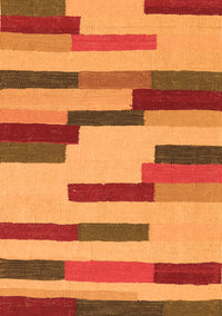 Abstract Orange Contemporary Rug, con1576org