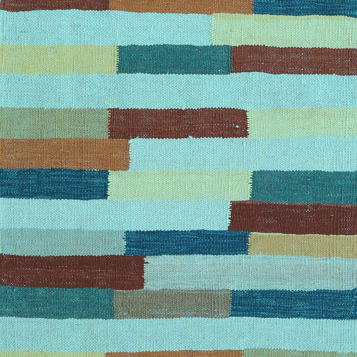 Abstract Light Blue Contemporary Rug, con1576lblu