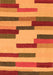 Serging Thickness of Machine Washable Abstract Orange Contemporary Area Rugs, wshcon1576org