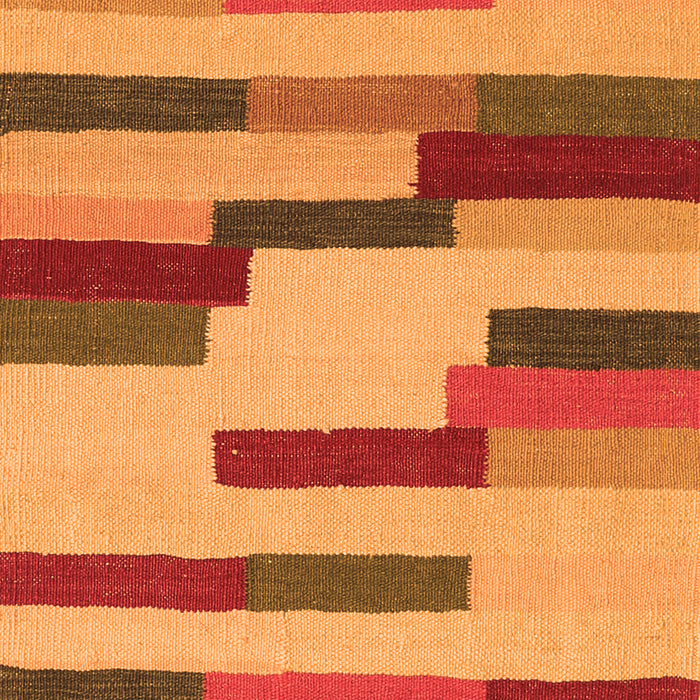 Serging Thickness of Machine Washable Abstract Orange Contemporary Area Rugs, wshcon1576org