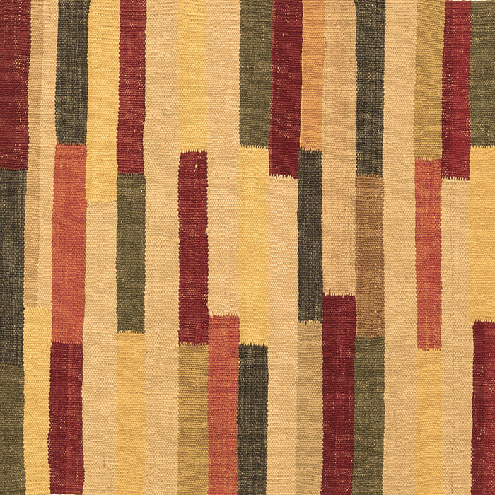 Square Machine Washable Abstract Brown Contemporary Rug, wshcon1576brn