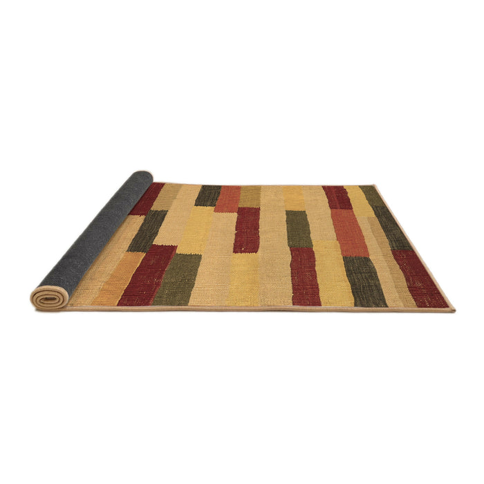 Sideview of Abstract Brown Contemporary Rug, con1576brn
