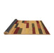 Sideview of Abstract Brown Contemporary Rug, con1576brn