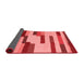 Abstract Red Contemporary Area Rugs