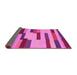 Sideview of Abstract Pink Contemporary Rug, con1576pnk