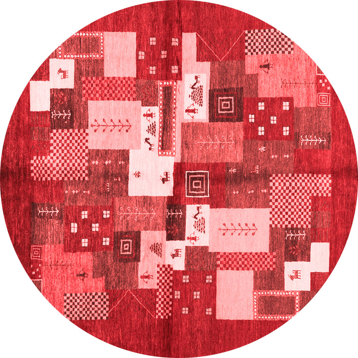 Abstract Red Contemporary Rug, con1577red