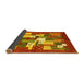 Sideview of Abstract Yellow Contemporary Rug, con1577yw