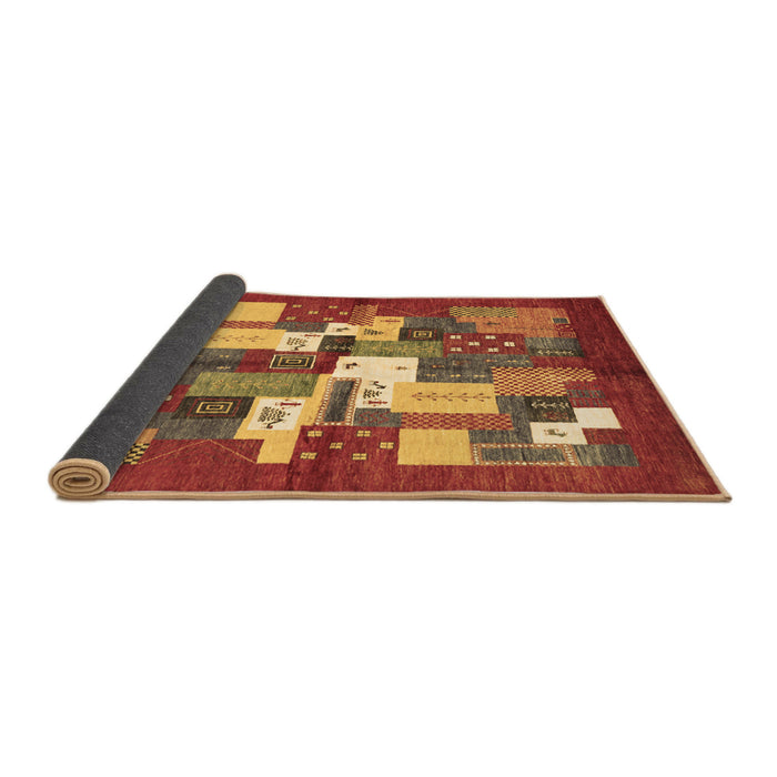 Sideview of Abstract Brown Contemporary Rug, con1577brn