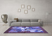 Machine Washable Abstract Blue Contemporary Rug in a Living Room, wshcon1577blu