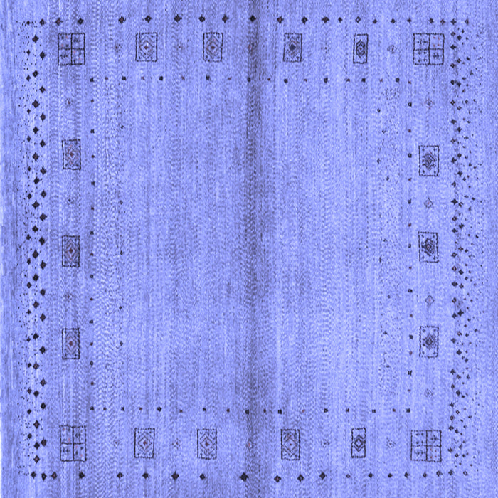 Square Abstract Blue Contemporary Rug, con1578blu