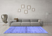 Machine Washable Abstract Blue Contemporary Rug in a Living Room, wshcon1578blu