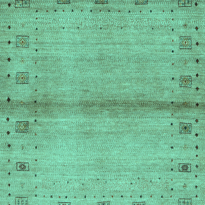 Abstract Turquoise Contemporary Rug, con1578turq