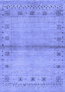 Abstract Blue Contemporary Rug, con1578blu