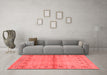 Contemporary Red Washable Rugs