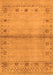 Serging Thickness of Machine Washable Abstract Orange Contemporary Area Rugs, wshcon1578org