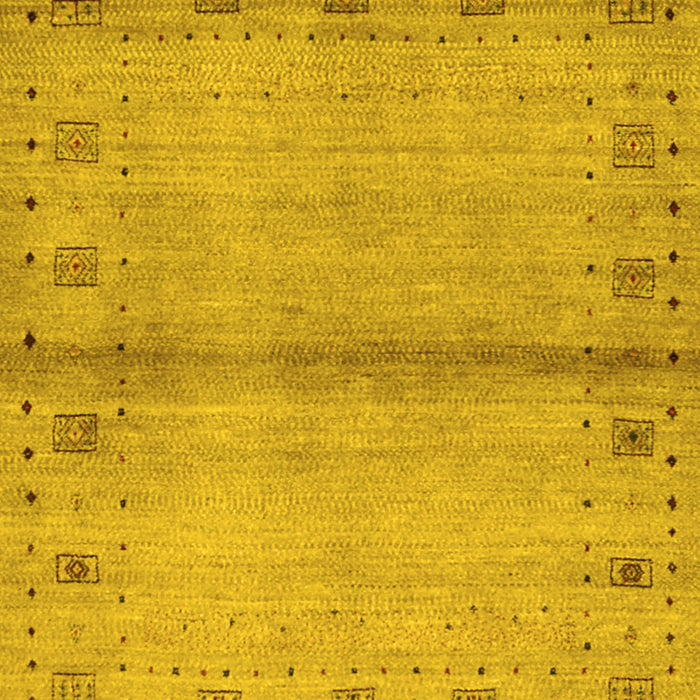 Abstract Yellow Contemporary Rug, con1578yw