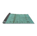 Sideview of Abstract Light Blue Contemporary Rug, con1578lblu