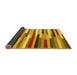 Sideview of Abstract Yellow Contemporary Rug, con1579yw