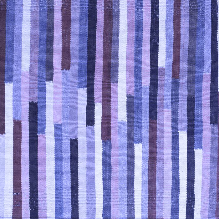 Square Abstract Blue Contemporary Rug, con1579blu