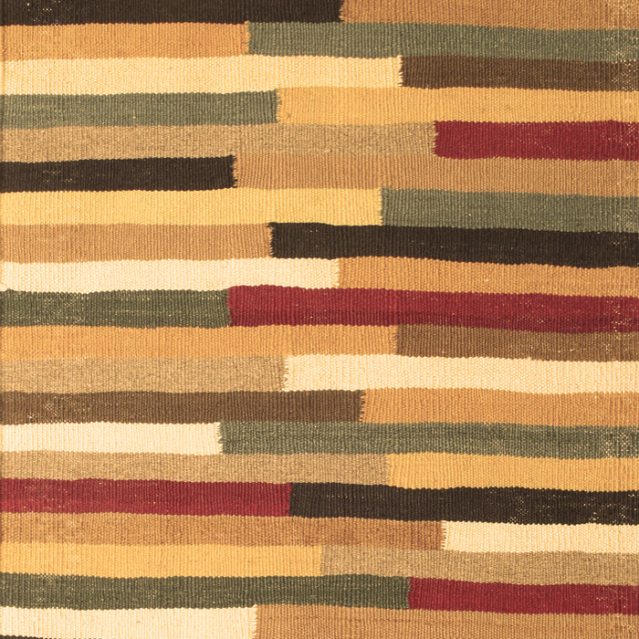 Machine Washable Abstract Brown Contemporary Rug, wshcon1579brn