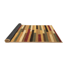 Sideview of Abstract Brown Contemporary Rug, con1579brn