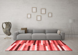 Contemporary Red Washable Rugs