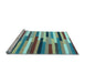 Sideview of Machine Washable Abstract Light Blue Contemporary Rug, wshcon1579lblu