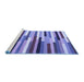 Sideview of Machine Washable Abstract Blue Contemporary Rug, wshcon1579blu