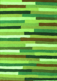 Abstract Green Contemporary Rug, con1579grn