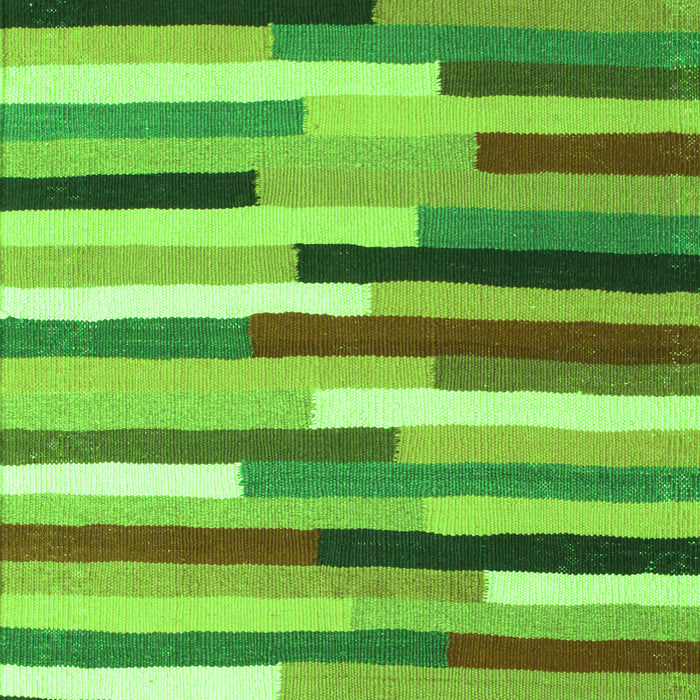 Abstract Green Contemporary Rug, con1579grn