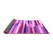 Sideview of Abstract Purple Contemporary Rug, con1579pur