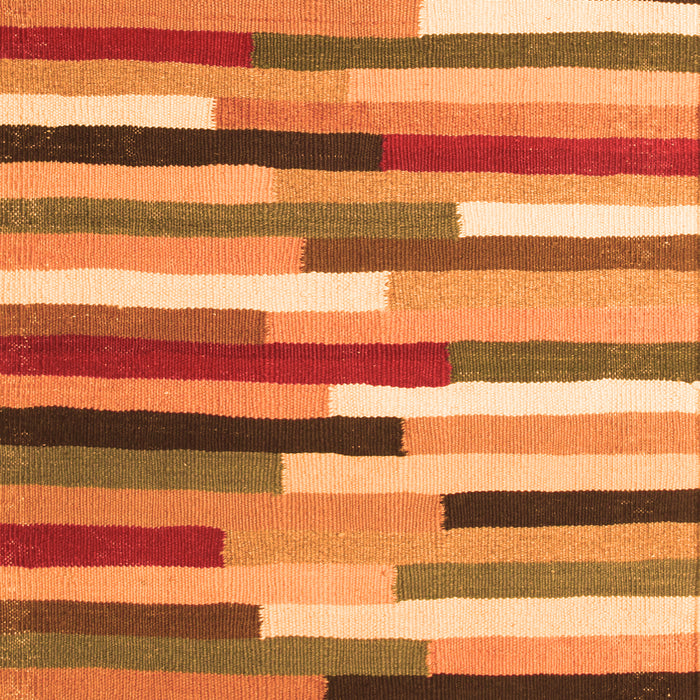 Abstract Orange Contemporary Rug, con1579org