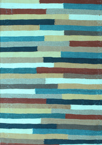 Abstract Light Blue Contemporary Rug, con1579lblu