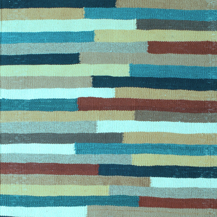 Abstract Light Blue Contemporary Rug, con1579lblu
