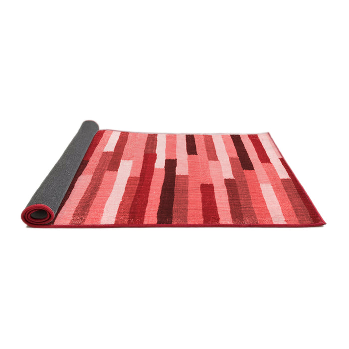 Abstract Red Contemporary Area Rugs