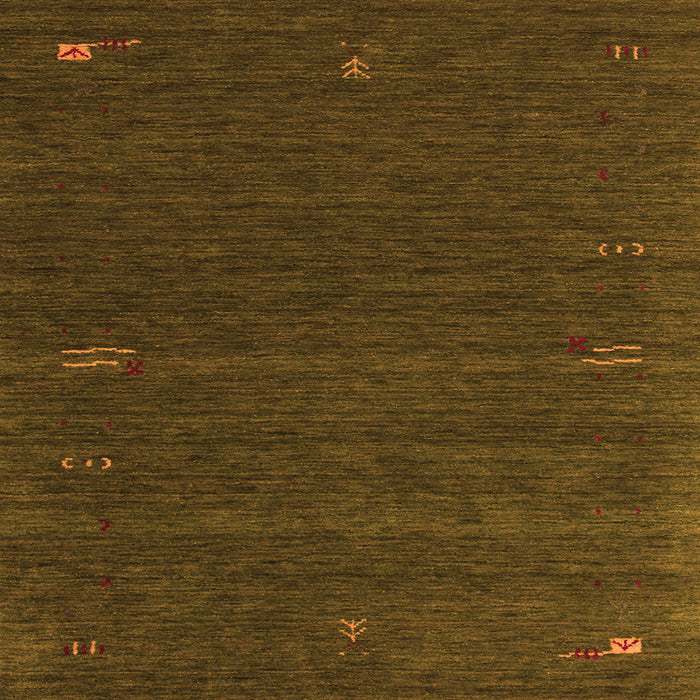 Round Machine Washable Abstract Orange Contemporary Area Rugs, wshcon157org