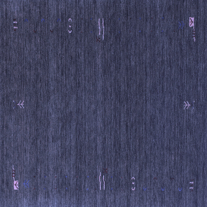 Square Abstract Blue Contemporary Rug, con157blu