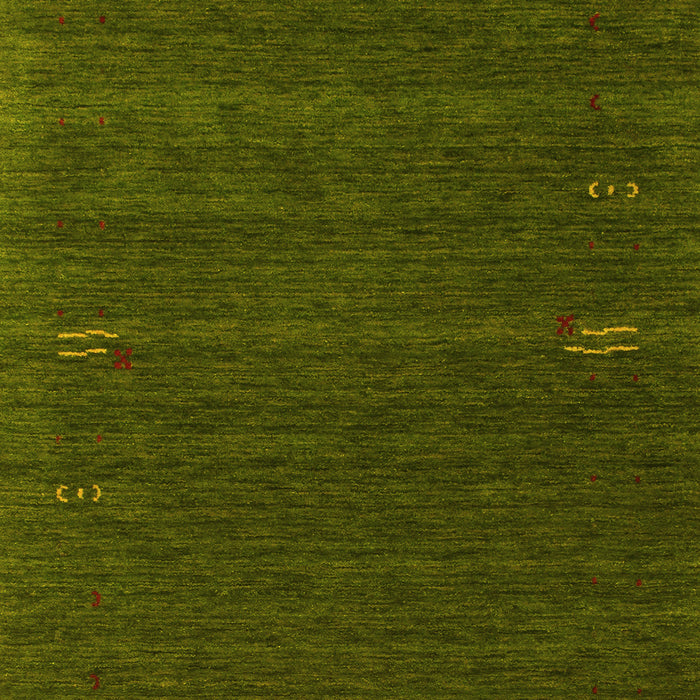 Machine Washable Abstract Yellow Contemporary Rug, wshcon157yw