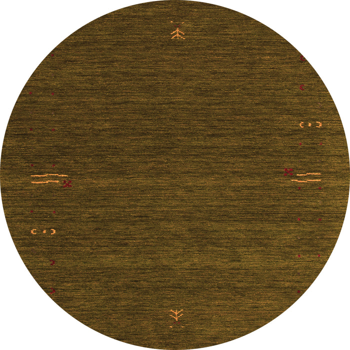Square Abstract Orange Contemporary Rug, con157org