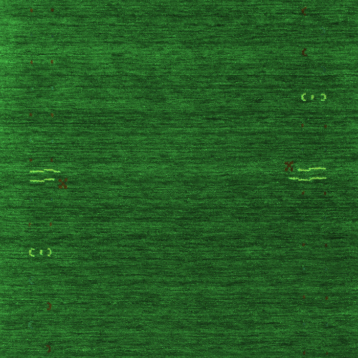 Serging Thickness of Machine Washable Abstract Green Contemporary Area Rugs, wshcon157grn