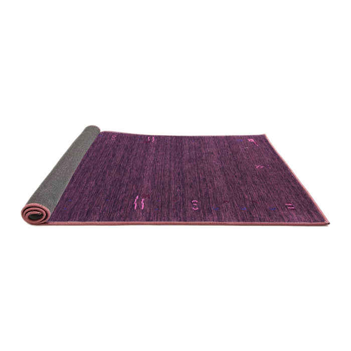 Sideview of Abstract Purple Contemporary Rug, con157pur