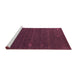 Sideview of Machine Washable Abstract Pink Contemporary Rug, wshcon157pnk