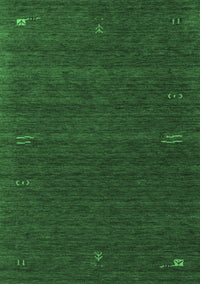 Abstract Emerald Green Contemporary Rug, con157emgrn