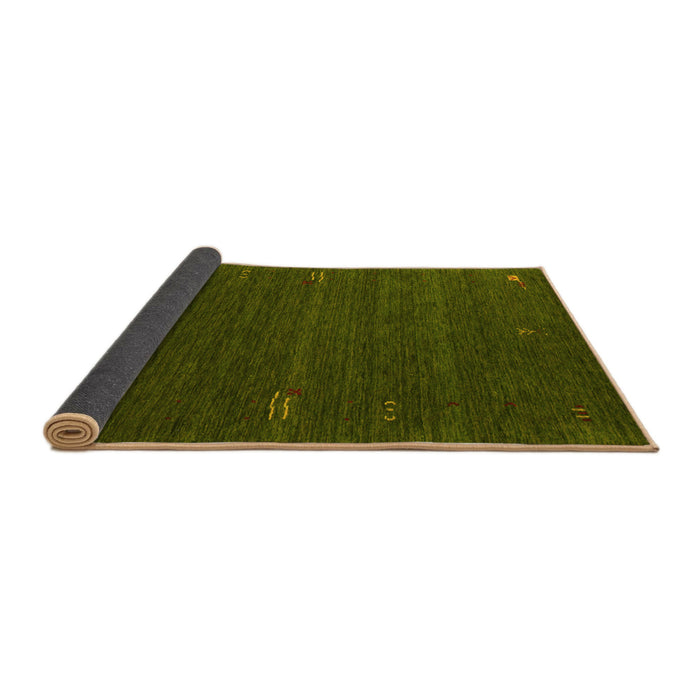 Sideview of Abstract Yellow Contemporary Rug, con157yw