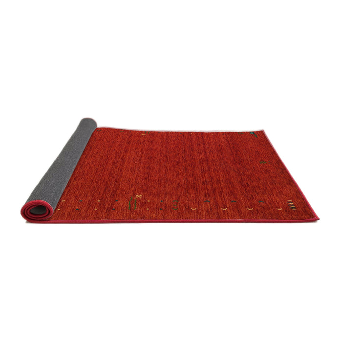 Thickness of Contemporary Neon Red Modern Rug, con158