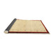 Thickness of Contemporary Sun Yellow Solid Rug, con1580