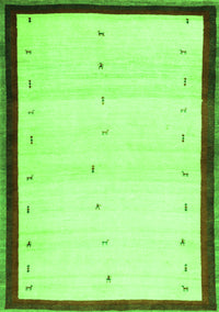 Solid Green Modern Rug, con1580grn