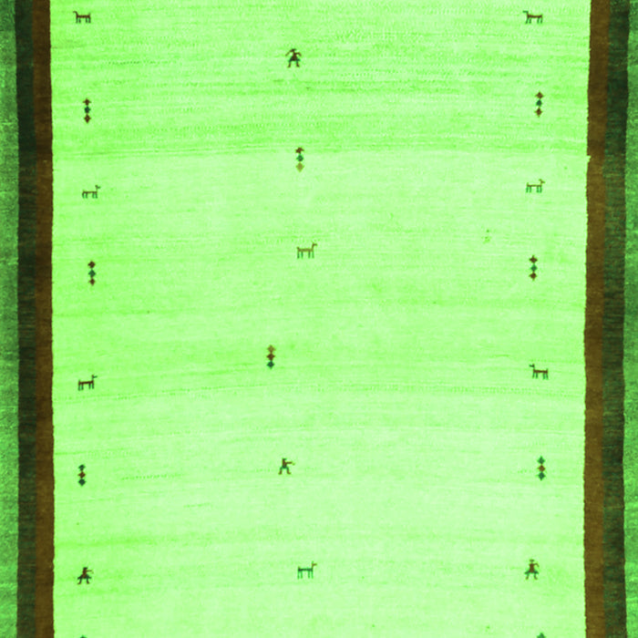 Solid Green Modern Rug, con1580grn