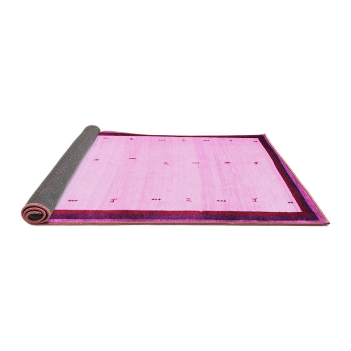 Sideview of Solid Pink Modern Rug, con1580pnk